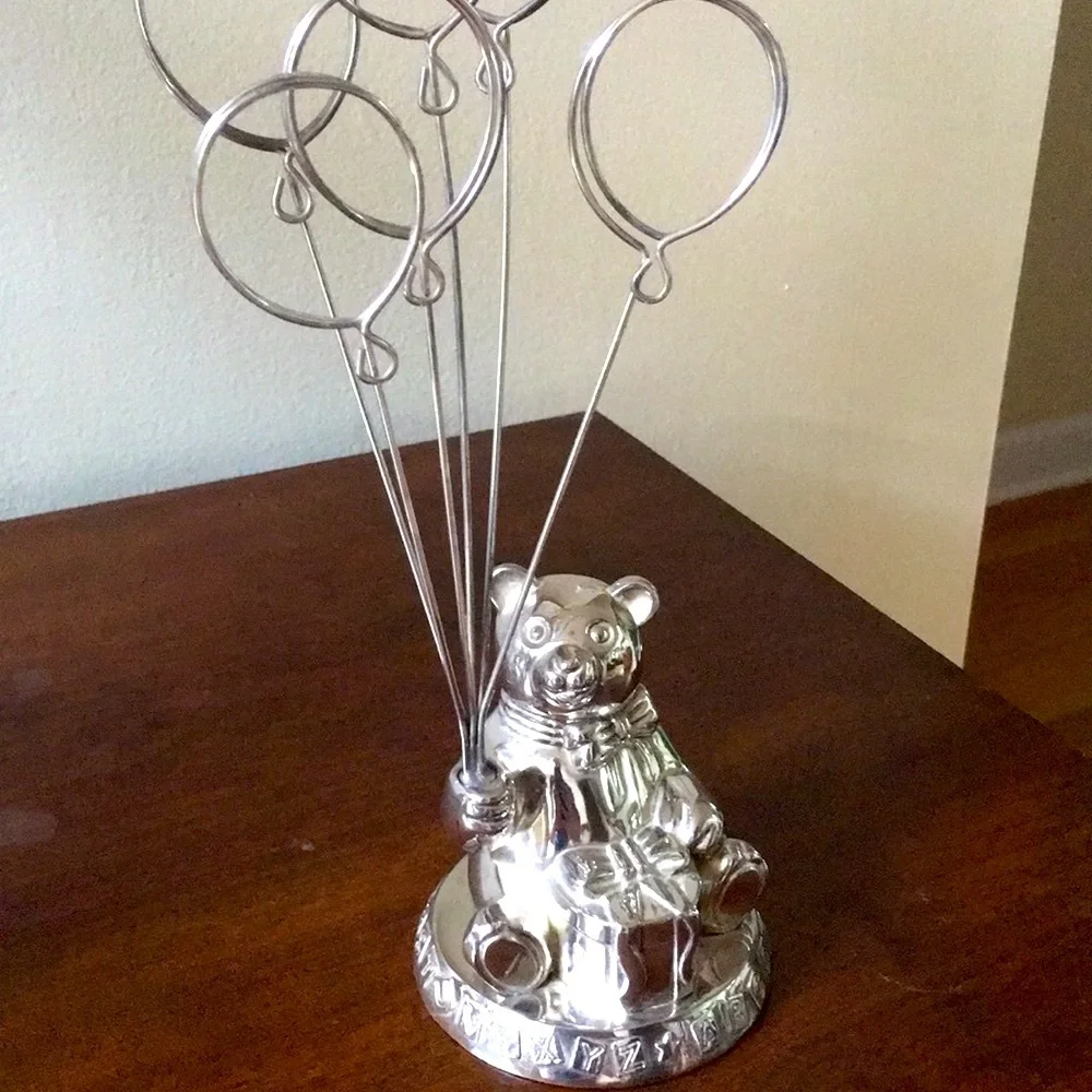 Godinger Silver Plate Bear Picture Holder